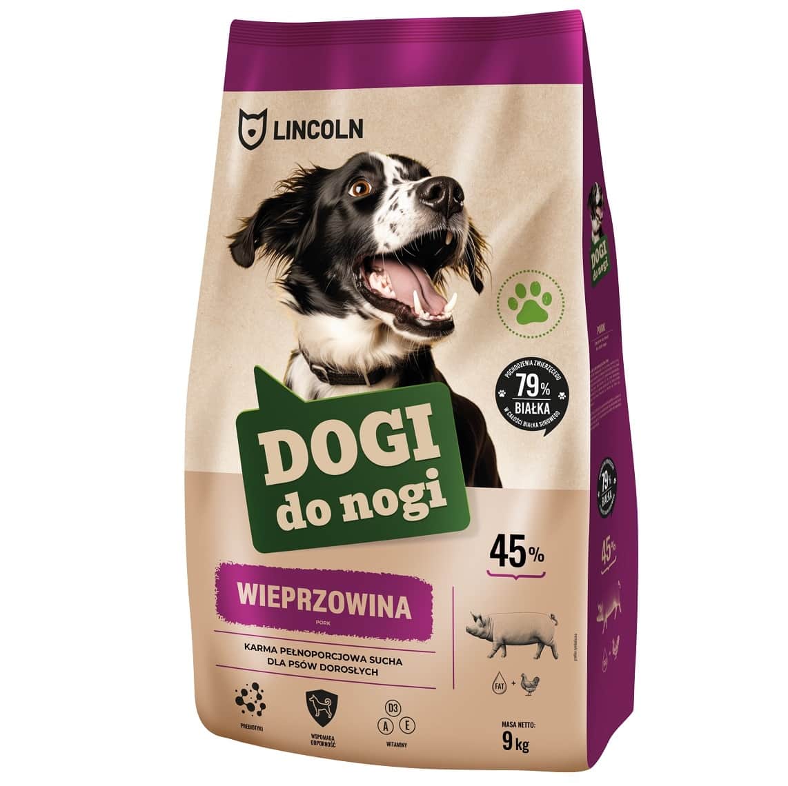 Karma sucha z wieprzowiną Dogi do Nogi