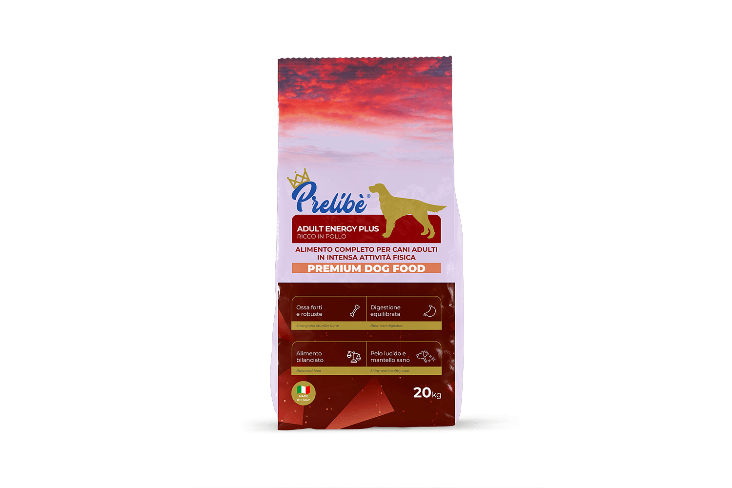 Prelibe Adult Energy Plus - karma sucha dla dorosłych psów 20 kg