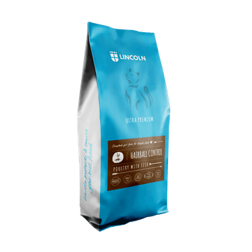 Lincoln Karma Sucha Dla Kotów Wspierająca Odkłaczanie Drób z Rybą